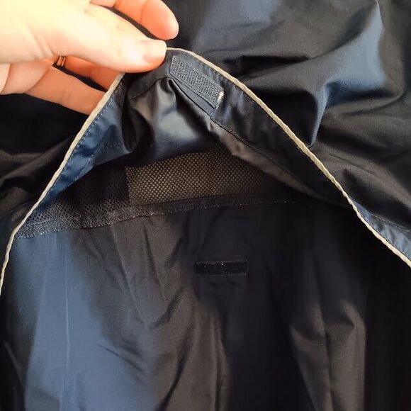 North End ECO Mens Windbreaker Jacket M Medium Navy Blue White Full Zip - Picture 5 of 5
